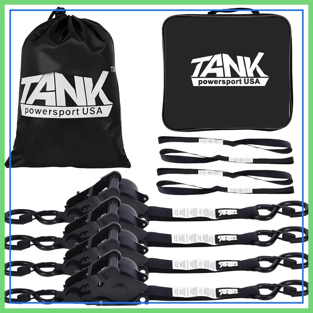 1800LB Retractable Ratchet Straps with Soft Loops, 1" x 12FT Heavy Duty Auto Self Retracting Tie Down Straps for Trucks, Motorcycle, Cargo, Trailer
1800LB Retractable Ratchet Straps with Soft Loops, 1" x 12FT Heavy Duty Auto Self Retracting Tie Down Straps for Trucks, Motorcycle, Cargo, Trailer