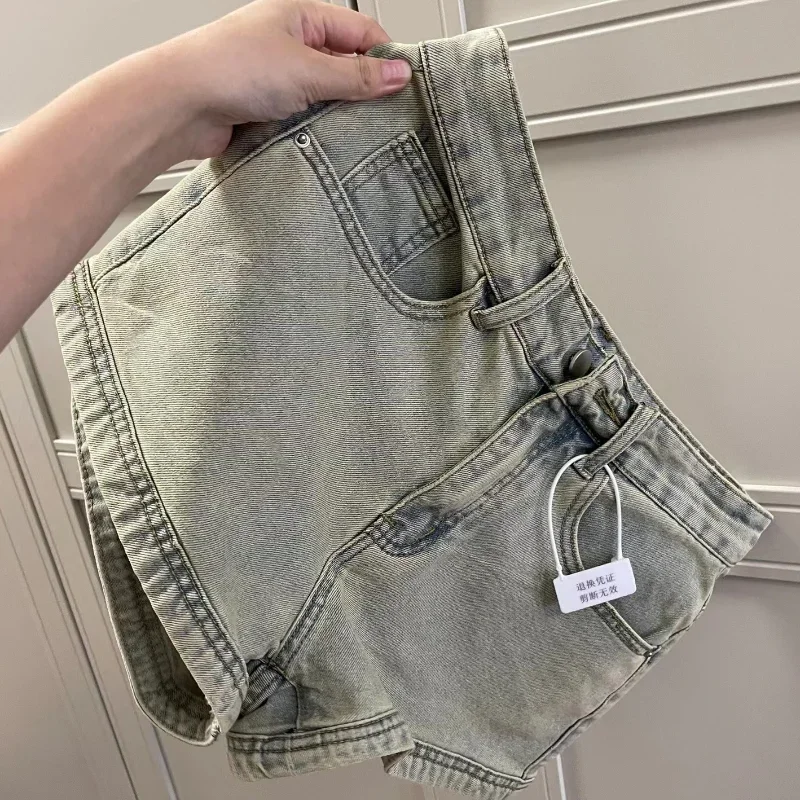 Pop Women Fashion Simple Streetwear Shorts Lady Casual Summer Mini Jeans Female Vintage Blue High Waist Beach Denim Shorts
Pop Women Fashion Simple Streetwear Shorts Lady Casual Summer Mini Jeans Female Vintage Blue High Waist Beach Denim Shorts