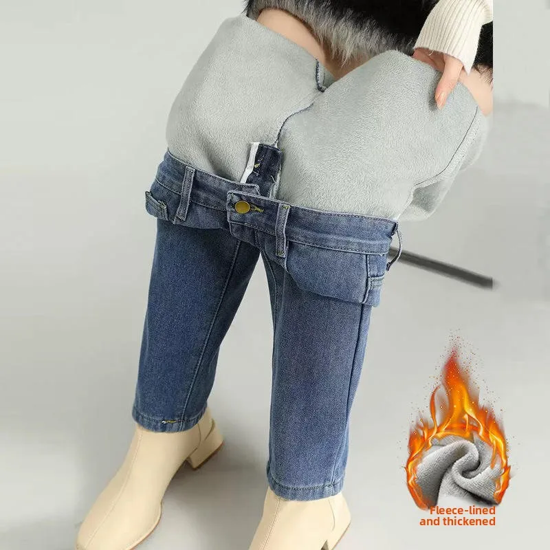 Women's Thiened High Waist Straight Leg Jeans Warm Fce Autumn Winter Nine Points Vintage Loose Harlan Dad Pants
Women's Thiened High Waist Straight Leg Jeans Warm Fce Autumn Winter Nine Points Vintage Loose Harlan Dad Pants