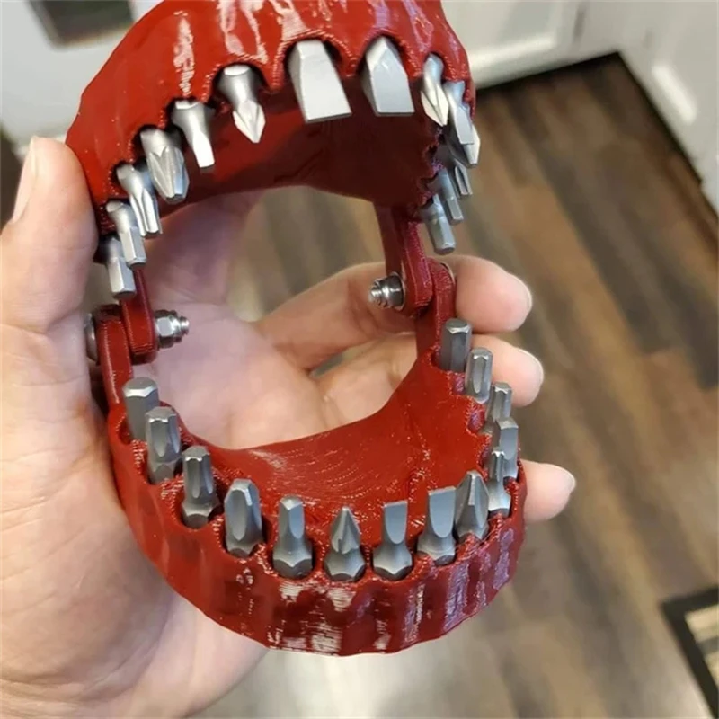 Funny Denture Drill Bit Holder Teeth Model Design Screwdriver Bit With 28 Bits Fits 1/4 Inch Hex Bit and Drive Bit Adapter Tools
Funny Denture Drill Bit Holder Teeth Model Design Screwdriver Bit With 28 Bits Fits 1/4 Inch Hex Bit and Drive Bit Adapter Tools