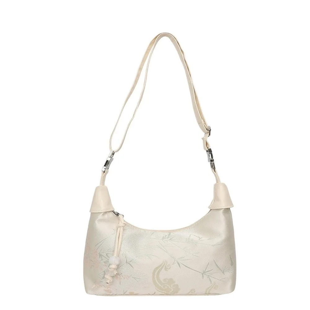 Casual Zipper Closure Embroidered Handbag Pearl Pendant Small Canvas Handbag Fine Embroidery Shoulder Bag Women
Casual Zipper Closure Embroidered Handbag Pearl Pendant Small Canvas Handbag Fine Embroidery Shoulder Bag Women