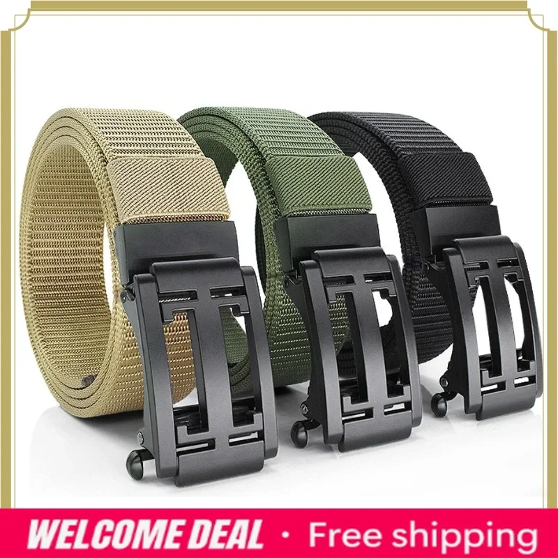 3.3cm anti-slip pattern men's alloy automatic buckle nylon belt men's canvas woven belt
3.3cm anti-slip pattern men's alloy automatic buckle nylon belt men's canvas woven belt