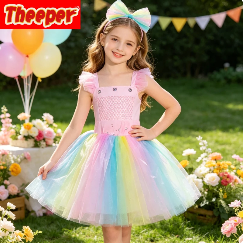 Enchanted Woodland Butterfly Fairy Princess Dress Adorned with Pastel Flowers, Great for Ballet Recitals, Halloween Parties
Enchanted Woodland Butterfly Fairy Princess Dress Adorned with Pastel Flowers, Great for Ballet Recitals, Halloween Parties