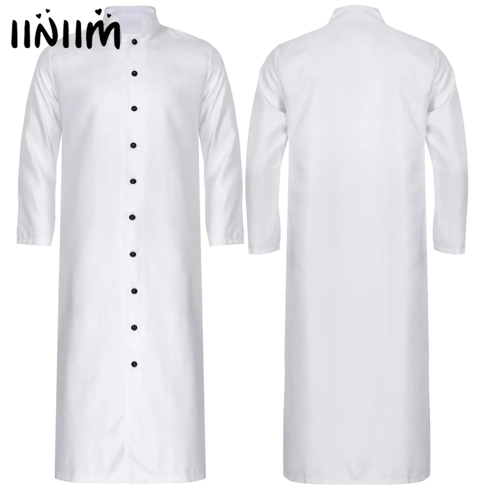 Women Men Priests Father Cosplay Costume Coat Church Clergy Prayer Long Robe Minister Priest Gown Halloween Carnival Outfits 
Women Men Priests Father Cosplay Costume Coat Church Clergy Prayer Long Robe Minister Priest Gown Halloween Carnival Outfits