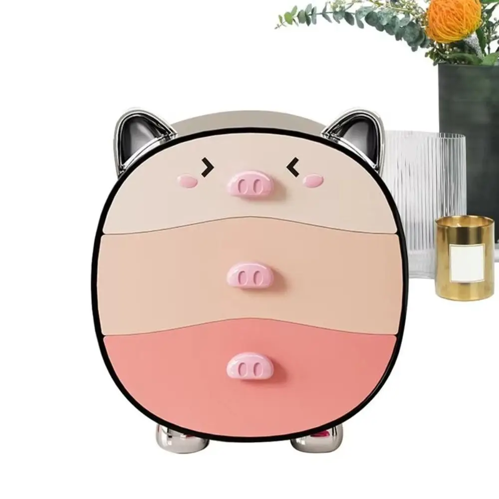 Pig-shaped Cosmetics Storage Box Pull-out Dopamine Cosmetic Cabinet Box with Drawers Makeup Storage Tool
Pig-shaped Cosmetics Storage Box Pull-out Dopamine Cosmetic Cabinet Box with Drawers Makeup Storage Tool