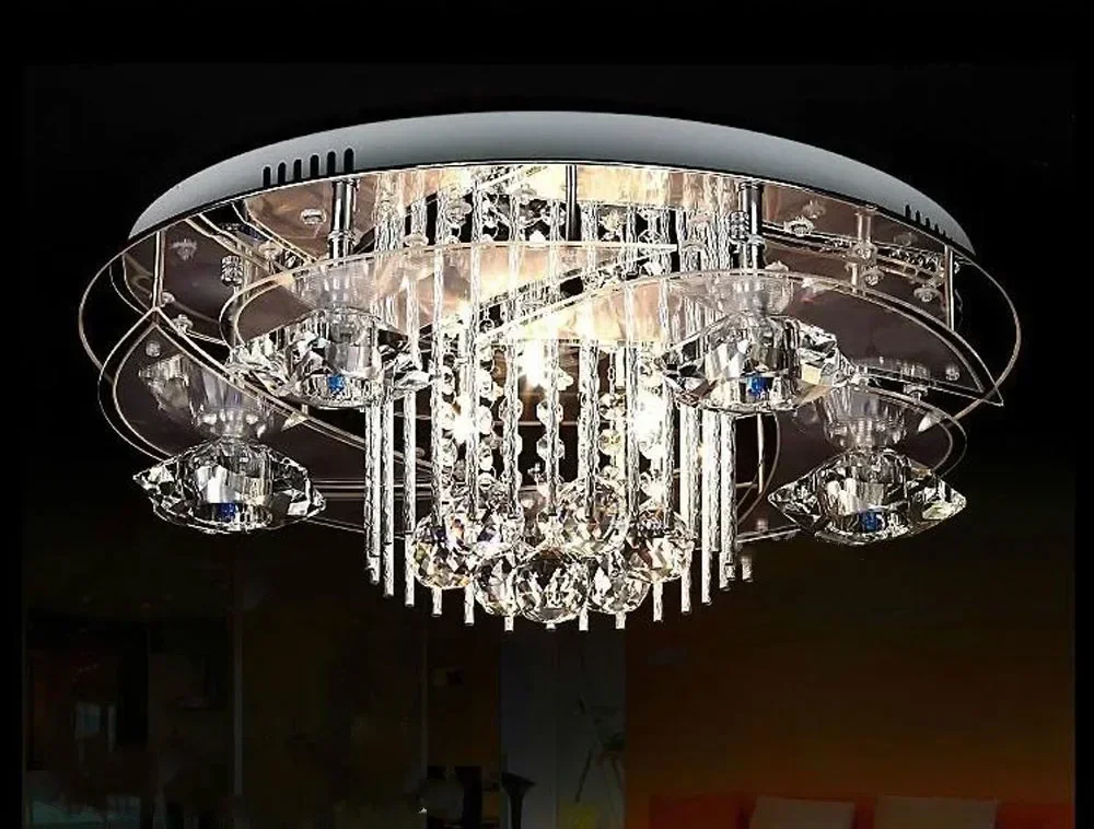 Crystal Acrylic LED ceiling lights Modern LED ceiling lamps G4 bulbs included fixtures AC200-240V D50*H20cm Remote Control
Crystal Acrylic LED ceiling lights Modern LED ceiling lamps G4 bulbs included fixtures AC200-240V D50*H20cm Remote Control