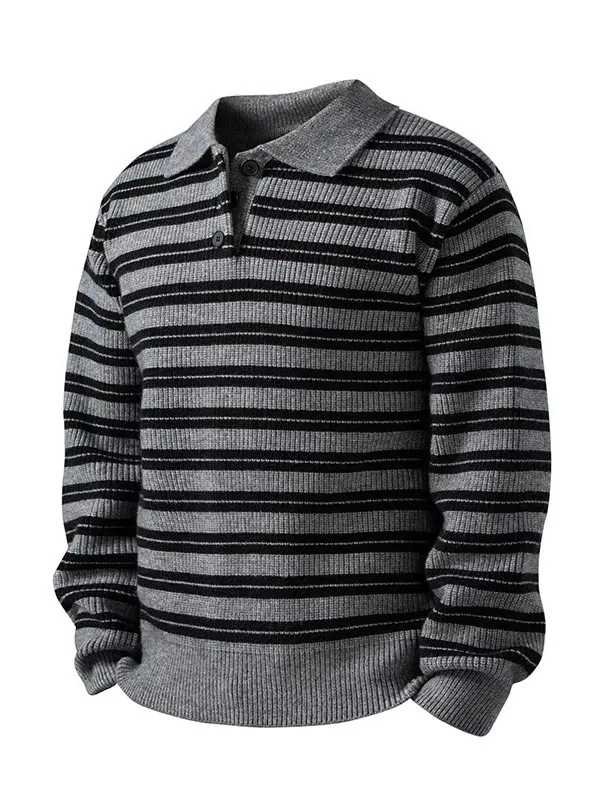 Sli вязаный свитер для мужчин, повседневный полосатый свитер с воротником, молодежный осенне-зимний новый поступление, теплое и удобное
Sli вязаный свитер для мужчин, повседневный полосатый свитер с воротником, молодежный осенне-зимний новый поступление, теплое и удобное