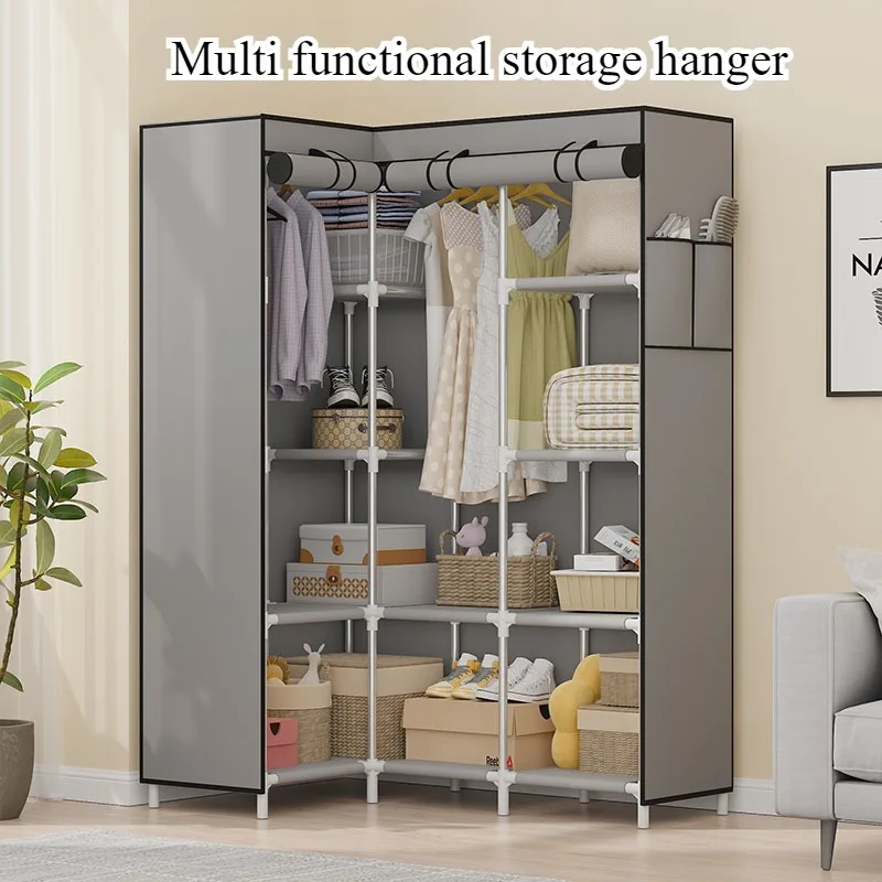 Dust-proof wardrobe Multi-layer galvanized pipe Simple assembly wardrobe Multifunctional non-woven rack
Dust-proof wardrobe Multi-layer galvanized pipe Simple assembly wardrobe Multifunctional non-woven rack