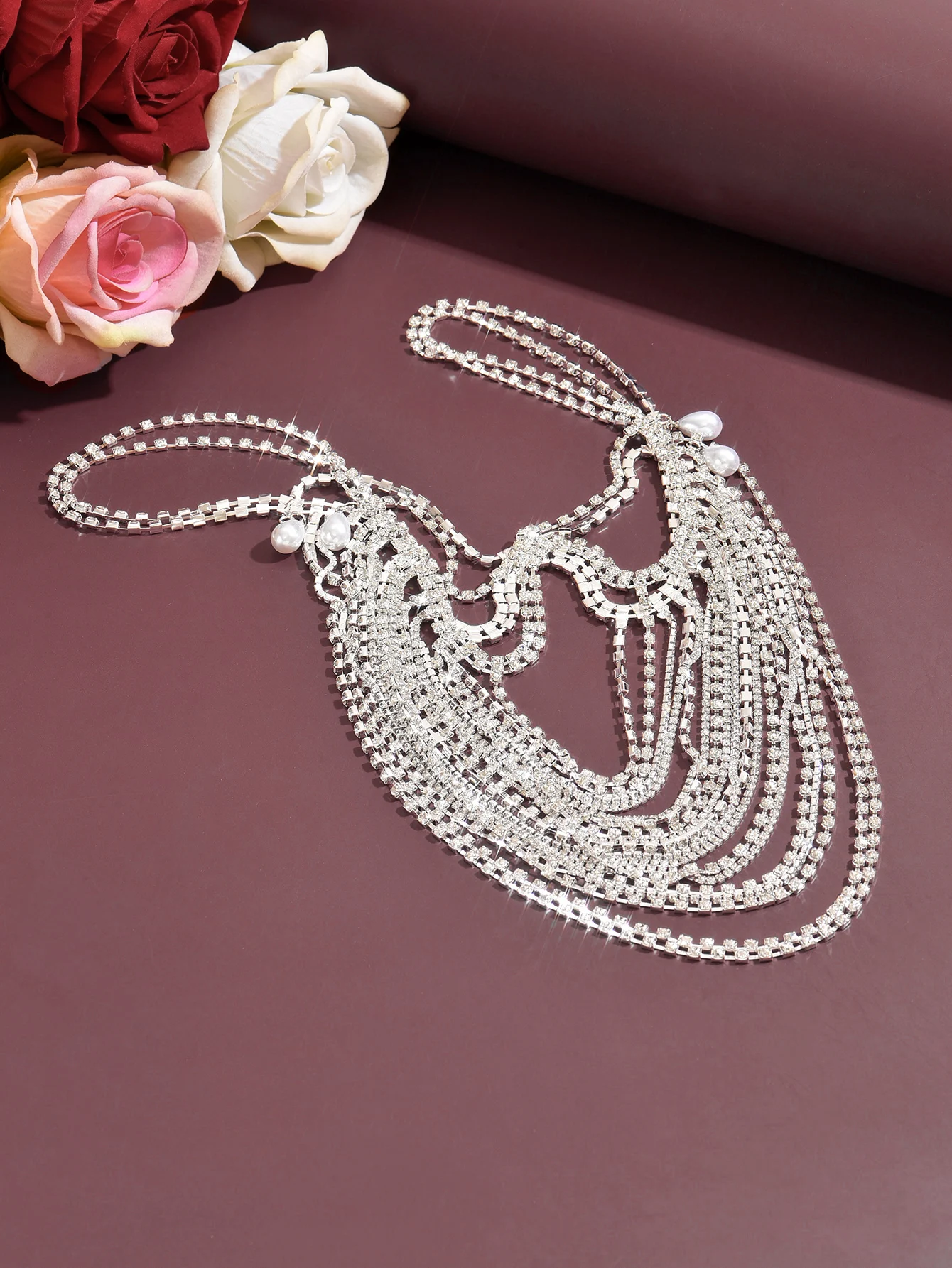 Роскошная многослойная цепочка на плечо с кисточкой и жемчугом для невесты, свадебная цепочка со сверкающими кристаллами, аксессуар для тела
Роскошная многослойная цепочка на плечо с кисточкой и жемчугом для невесты, свадебная цепочка со сверкающими кристаллами, аксессуар для тела