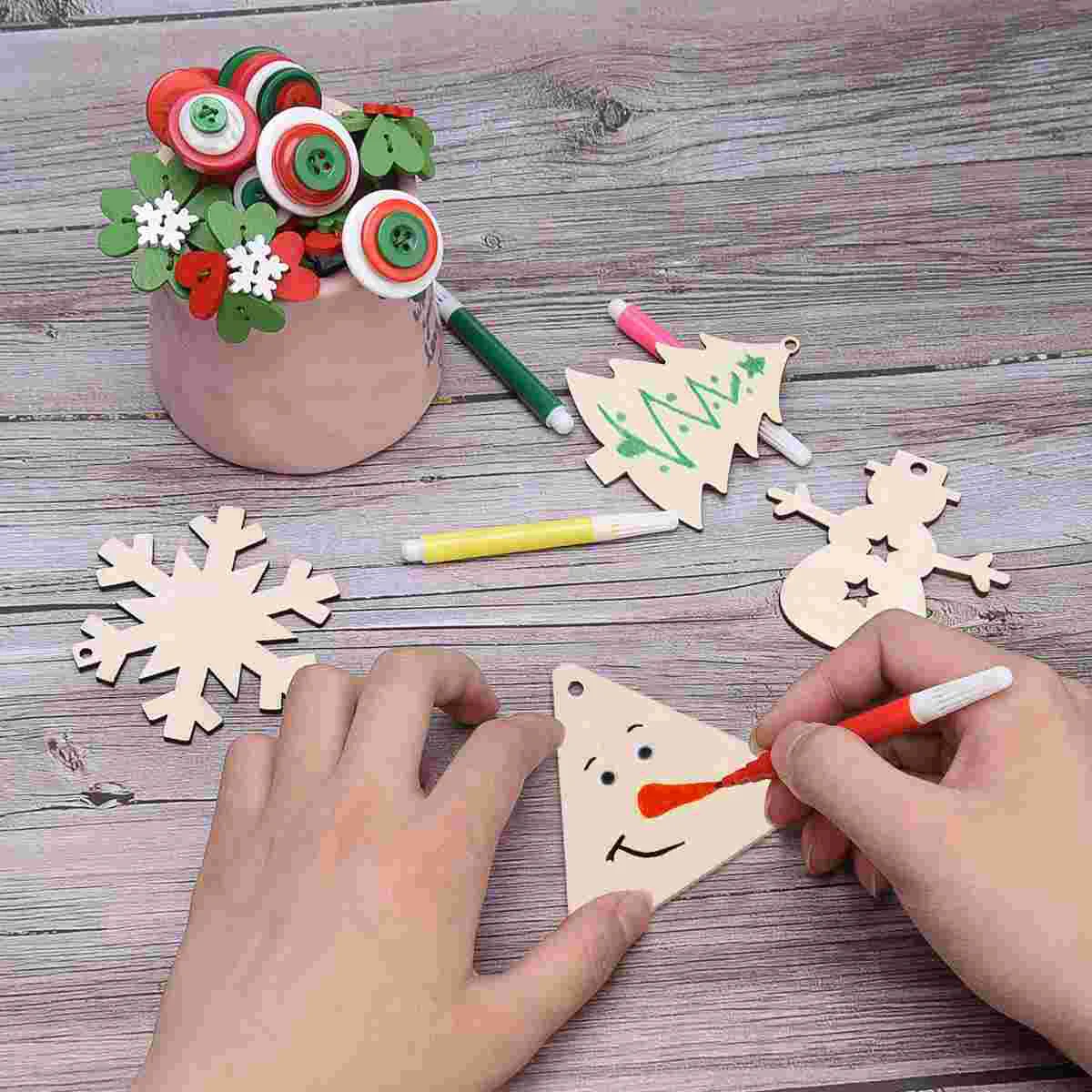 60 Pcs of The Lid Perforated Triangular Wood Chips Home Ornament Craft DIY with Hole Wooden Slice Crafts Child
60 Pcs of The Lid Perforated Triangular Wood Chips Home Ornament Craft DIY with Hole Wooden Slice Crafts Child