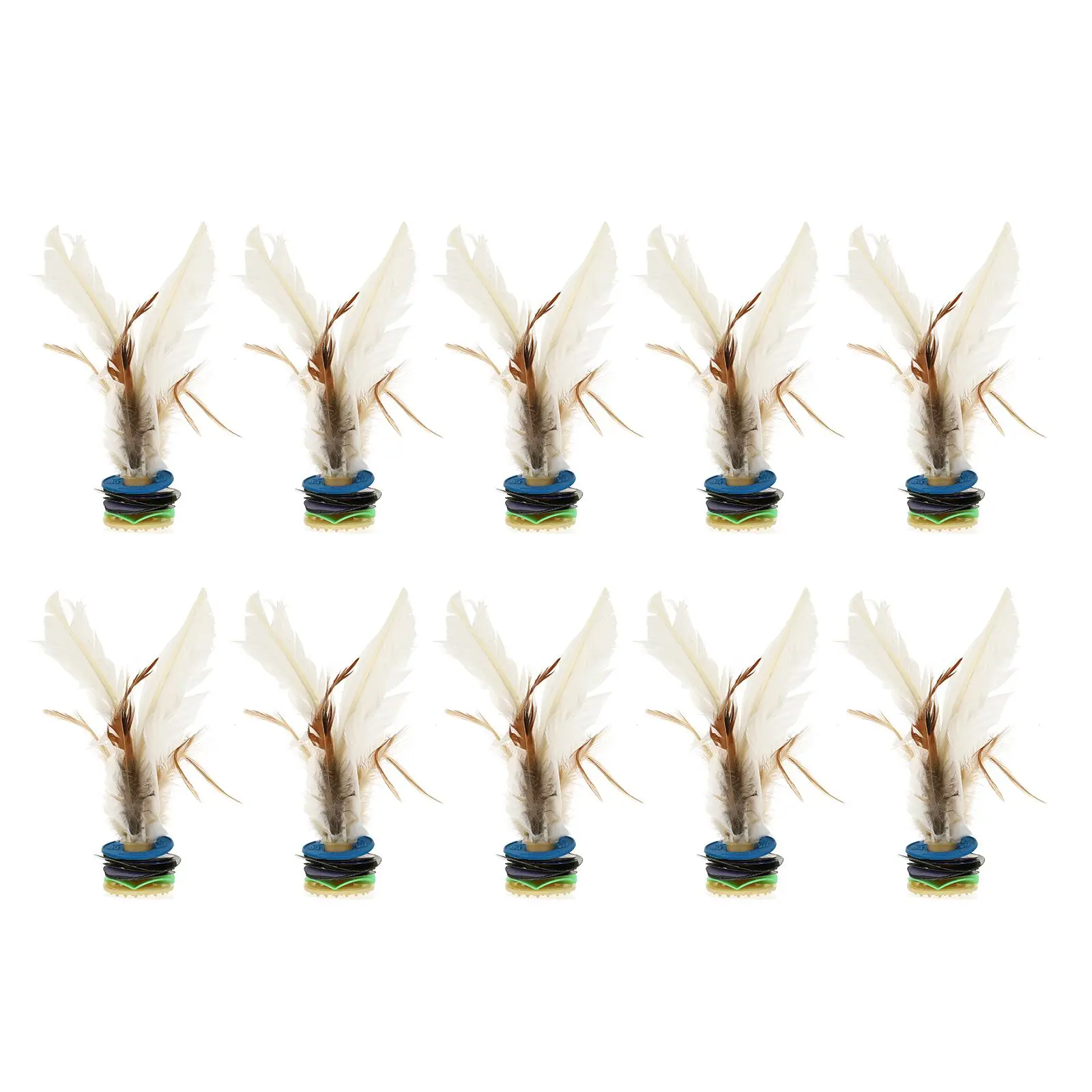 10 Pcs Fitness Shuttlecock Durable Material Kicking Toy Ideal Exercise Match Kick Jianzi Game
10 Pcs Fitness Shuttlecock Durable Material Kicking Toy Ideal Exercise Match Kick Jianzi Game