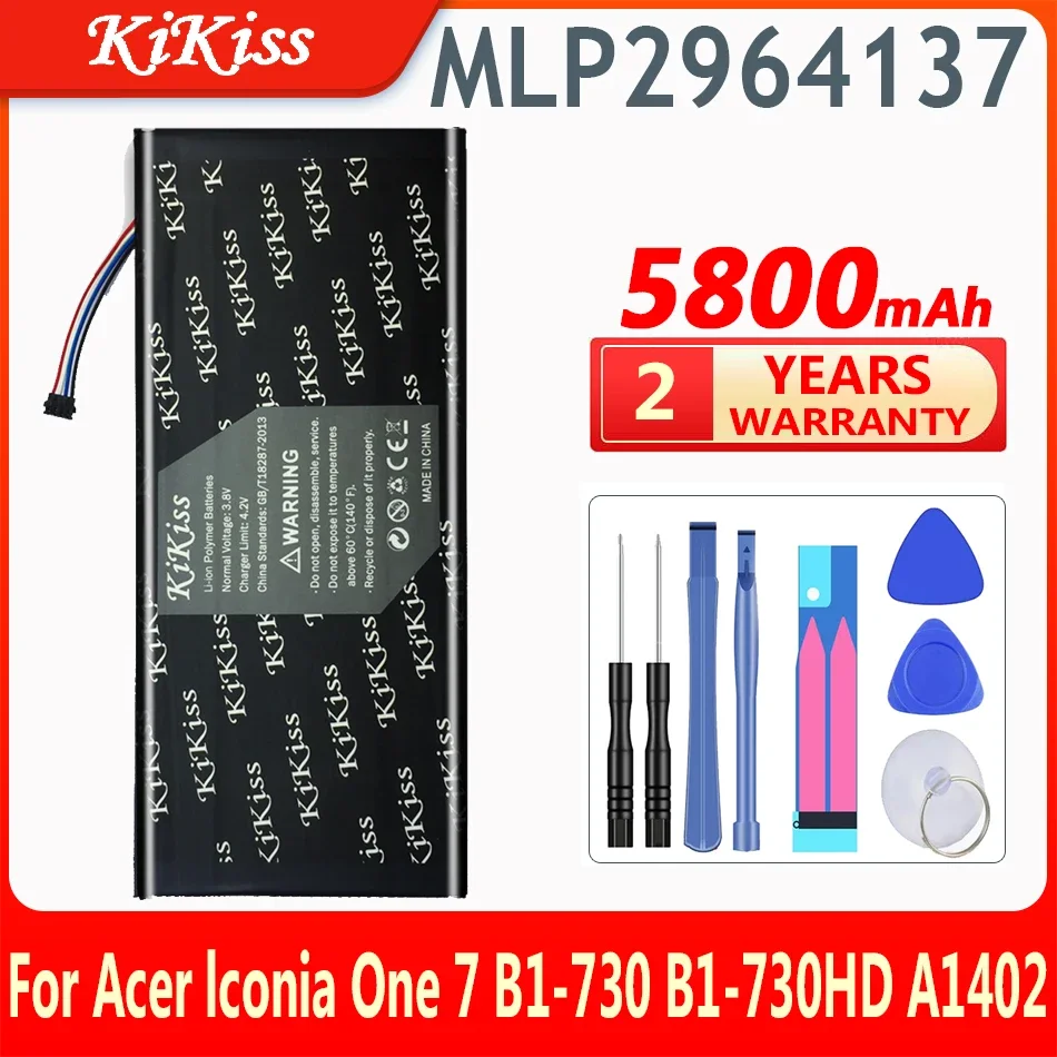 NEW High Quality 5800mAh MLP2964137 Battery for Acer Iconia One 7 B1-730 B1-730HD A1402 Tablets Battery
NEW High Quality 5800mAh MLP2964137 Battery for Acer Iconia One 7 B1-730 B1-730HD A1402 Tablets Battery