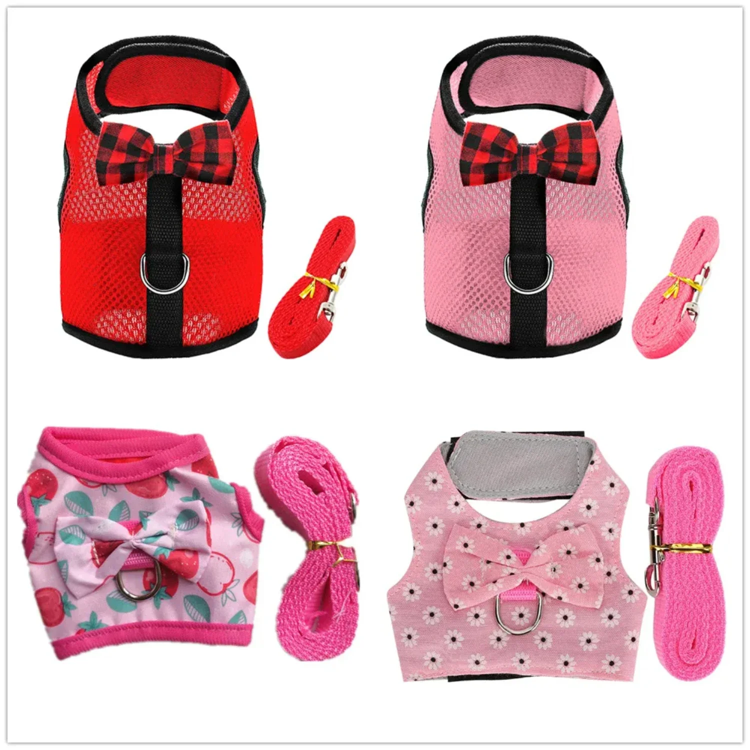 Adorable small pink flower pet puppy harness vest lead for teacup Yorkie Chihuahua Maltese Toy Poodle - Charming and delightful
Adorable small pink flower pet puppy harness vest lead for teacup Yorkie Chihuahua Maltese Toy Poodle - Charming and delightful