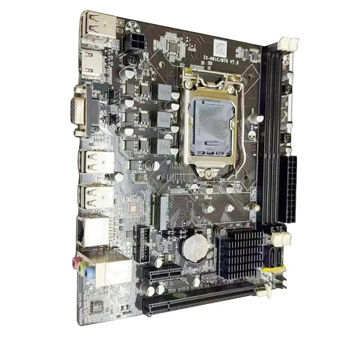 Материнская плата H61 DDR3 для настольных ПК, LGA1155, совместимая с 2 слотами DDR3, 6 портами USB, поддерживает процессоры G1610, 1620, 1630, G2030.
Материнская плата H61 DDR3 для настольных ПК, LGA1155, совместимая с 2 слотами DDR3, 6 портами USB, поддерживает процессоры G1610, 1620, 1630, G2030.