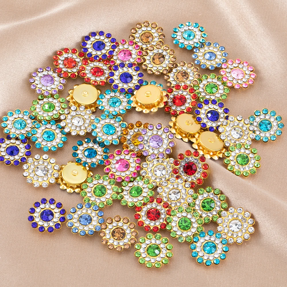 50Pcs Multi-Color Sunflower Rhinestones Crystals Beads For DIY Jewelry Making Necklace Supplies Handmade Accessories Crafts
50Pcs Multi-Color Sunflower Rhinestones Crystals Beads For DIY Jewelry Making Necklace Supplies Handmade Accessories Crafts