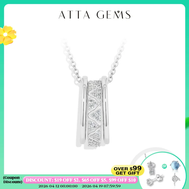 ATTAGEMS Original Trend 3 Circles Moissanite Necklace D Color VVS1 925 Sterling Silver Chain For Women Ramadan Gift Fine Jewelry
ATTAGEMS Original Trend 3 Circles Moissanite Necklace D Color VVS1 925 Sterling Silver Chain For Women Ramadan Gift Fine Jewelry