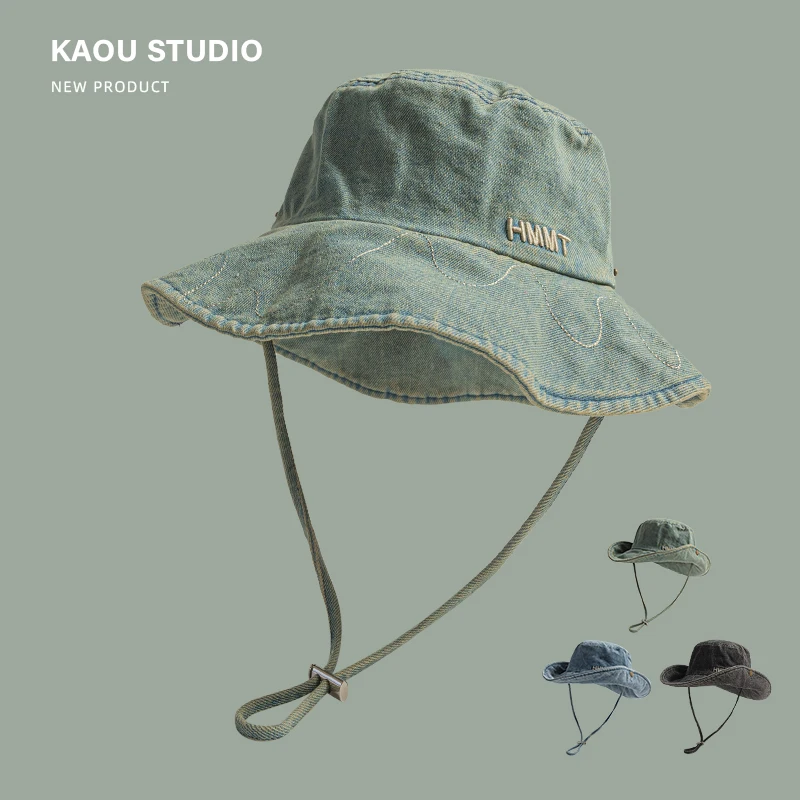 Summer sun hat outdoor outing big eaves sun protection cowboy hat hiking bucket hat men
Summer sun hat outdoor outing big eaves sun protection cowboy hat hiking bucket hat men