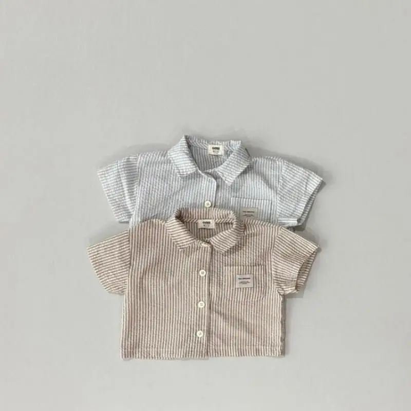 2025 Summer New Baby Short Sleeve Shirts Infant Girl Versatile Cotton Tops Toddler Boy Casual Striped Shirts Baby Clothes
2025 Summer New Baby Short Sleeve Shirts Infant Girl Versatile Cotton Tops Toddler Boy Casual Striped Shirts Baby Clothes
