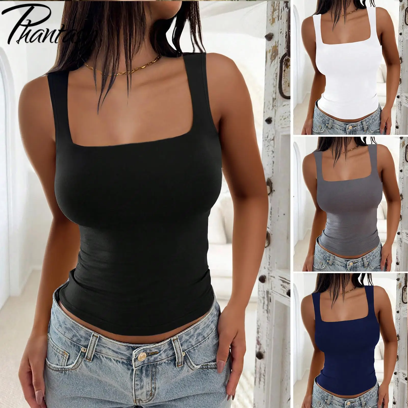 Phantasy Y2K Tank Tops Women Skinny Tees Hot Girls Streetwear Elastic Sexy Tops Night Club Wear Spring Summer Women Clothing
Phantasy Y2K Tank Tops Women Skinny Tees Hot Girls Streetwear Elastic Sexy Tops Night Club Wear Spring Summer Women Clothing