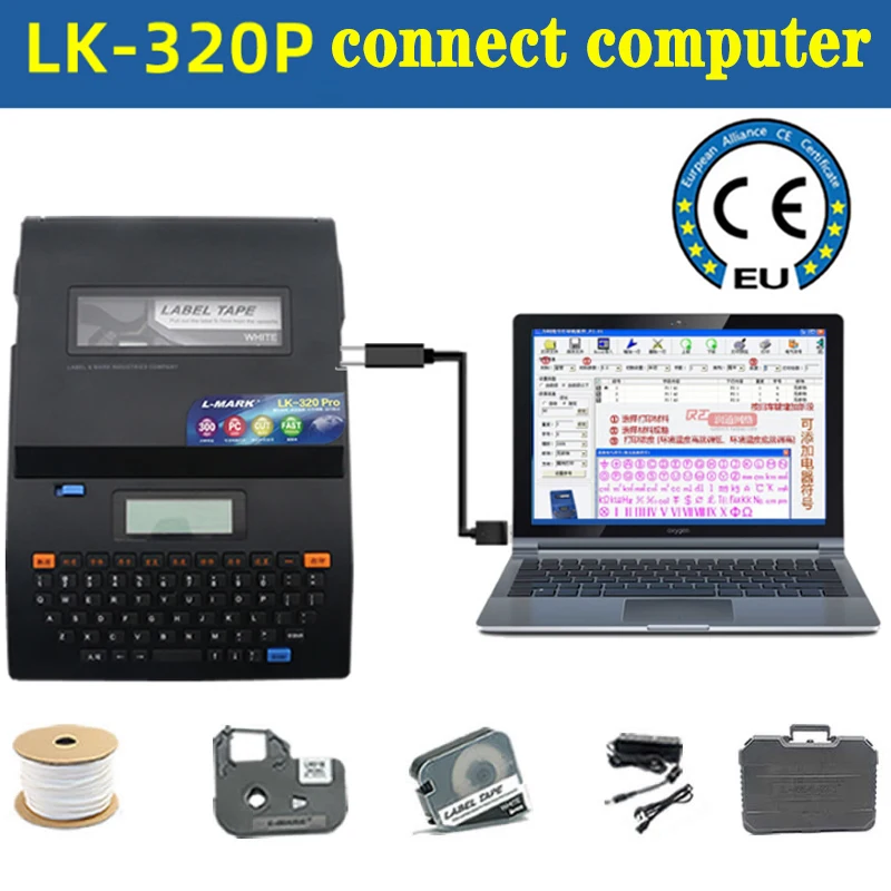 PVC Tube Printer Wire Marking Machine Cable id Printer +Can Connect PC Electronic Lettering Machine LK-320P
PVC Tube Printer Wire Marking Machine Cable id Printer +Can Connect PC Electronic Lettering Machine LK-320P