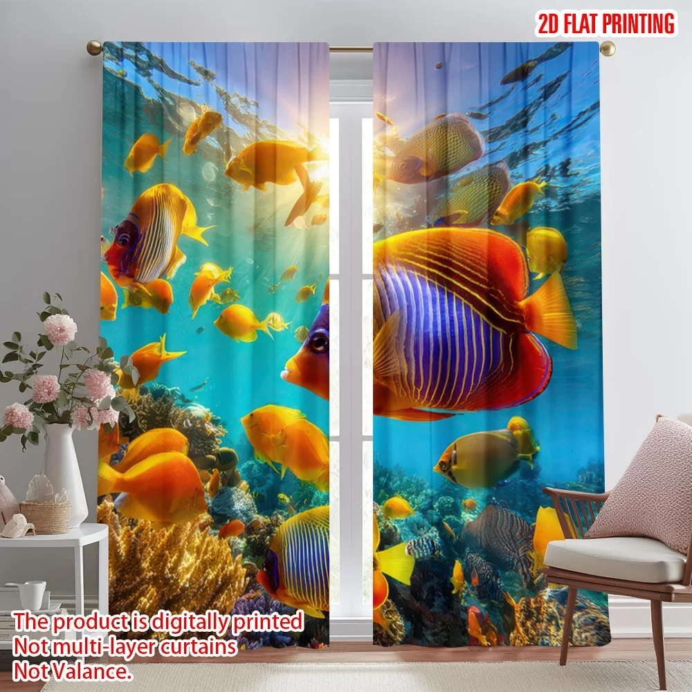 2D flat printing 2pcs Drapes Vibrant Coral Reef Fish Digital Printed Polyester Drapes Family Party Use for Photo Booths &
2D flat printing 2pcs Drapes Vibrant Coral Reef Fish Digital Printed Polyester Drapes Family Party Use for Photo Booths &