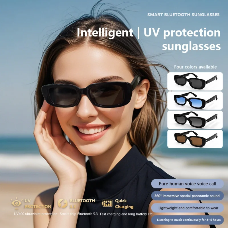 Cat-Eye AI Smart Bluetooth Sunglasses, UV400 Protection, Wireless Audio & Hands-Free Call
Cat-Eye AI Smart Bluetooth Sunglasses, UV400 Protection, Wireless Audio & Hands-Free Call