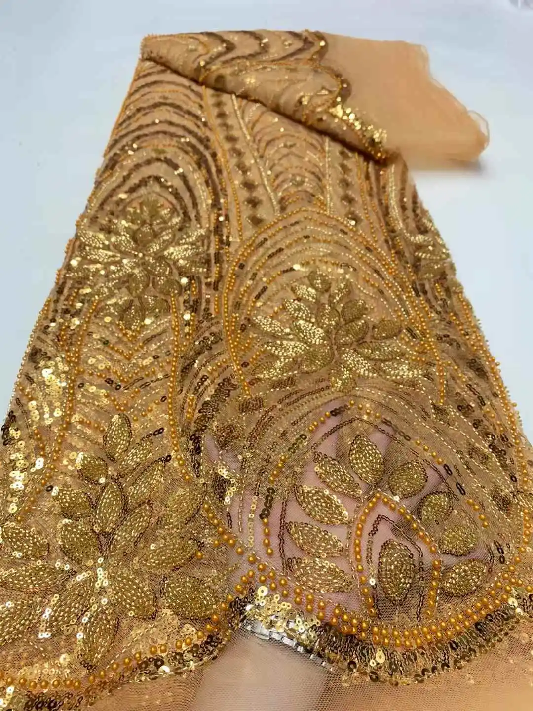 Africa Nigerian Beaded French Mesh Lace With Sequins High Quality 2025 Embroidery Lace Sequins Lace For Wedding Dresses Women
Africa Nigerian Beaded French Mesh Lace With Sequins High Quality 2025 Embroidery Lace Sequins Lace For Wedding Dresses Women