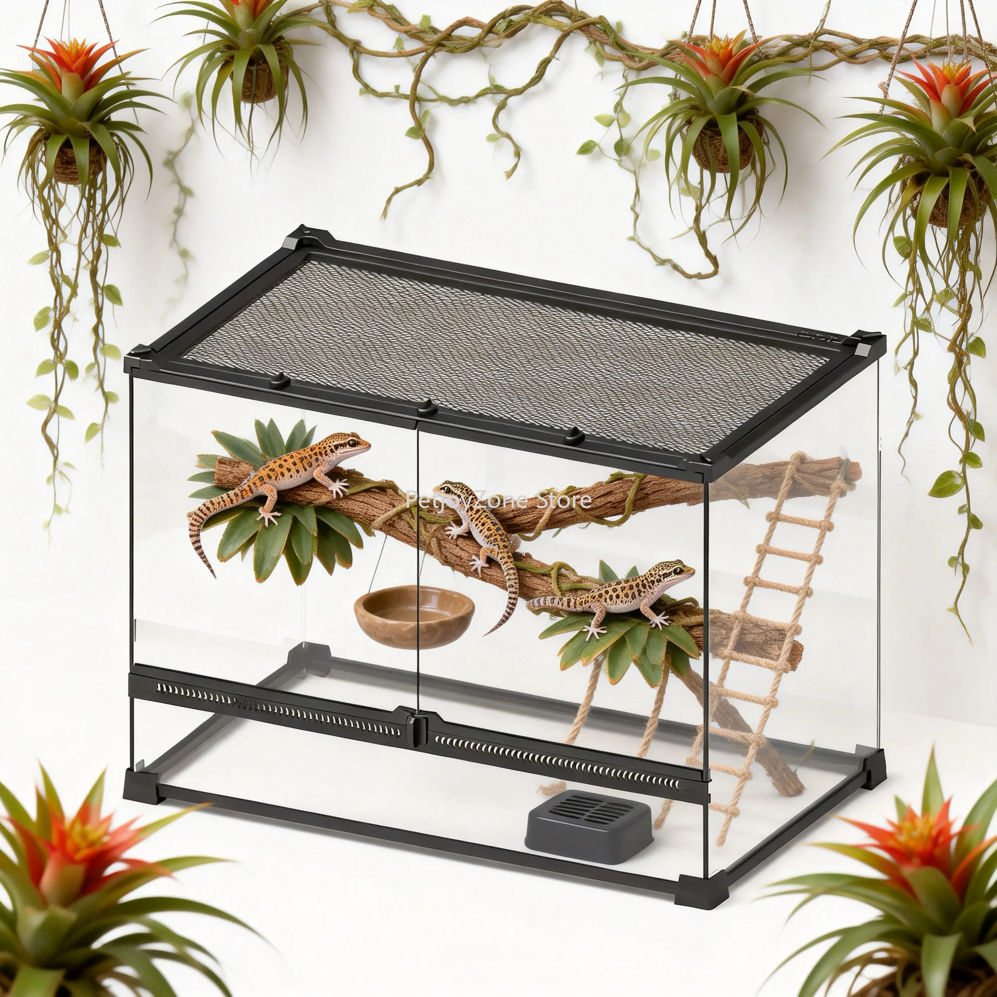 Exotic Pet Habitat Tempered Glass Double Door Eco-Friendly Modern Various Sizes Rainforest Tank For Geckos
Exotic Pet Habitat Tempered Glass Double Door Eco-Friendly Modern Various Sizes Rainforest Tank For Geckos