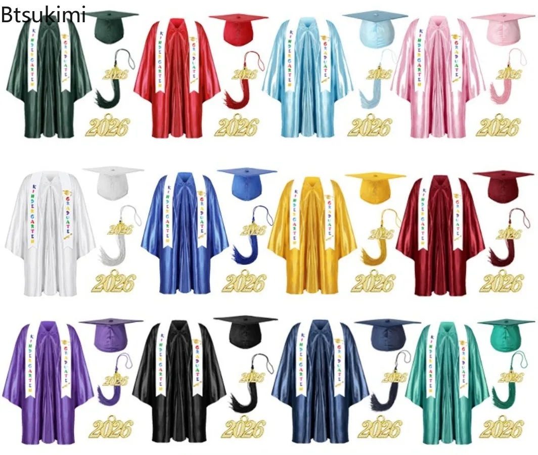 Children Kindergarten Graduation Gown with Tassel Hat and Shawl Kids Bachelor Uniform Graduation Academic Outfit Stage Clothes
Children Kindergarten Graduation Gown with Tassel Hat and Shawl Kids Bachelor Uniform Graduation Academic Outfit Stage Clothes