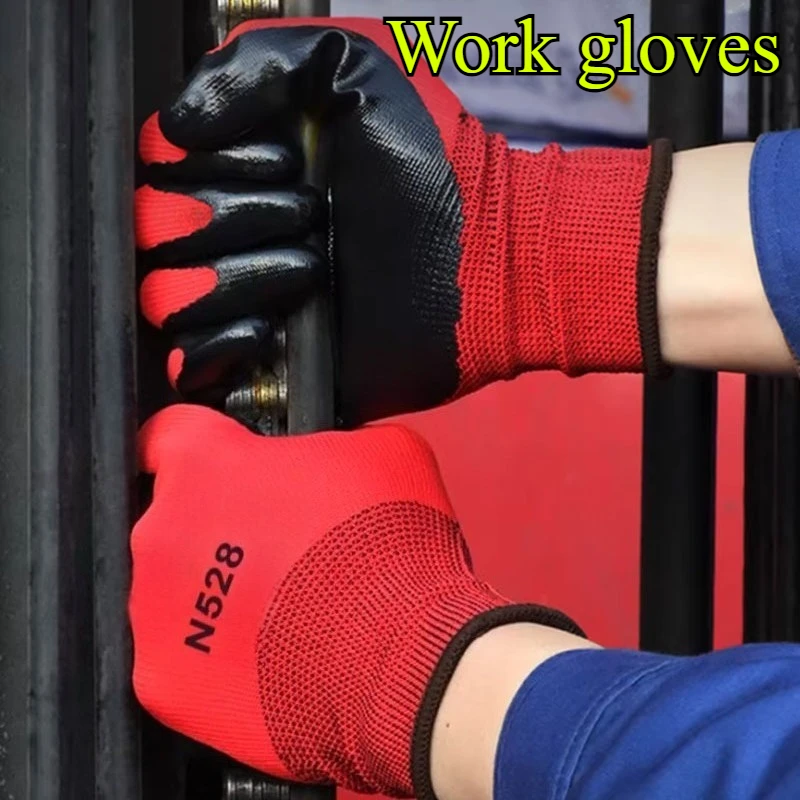 12pair Wear-resistant Anti-slip Breathable Nitrile Labor Protective Gloves for Working Oil-containing Construction Sites Gloves
12pair Wear-resistant Anti-slip Breathable Nitrile Labor Protective Gloves for Working Oil-containing Construction Sites Gloves