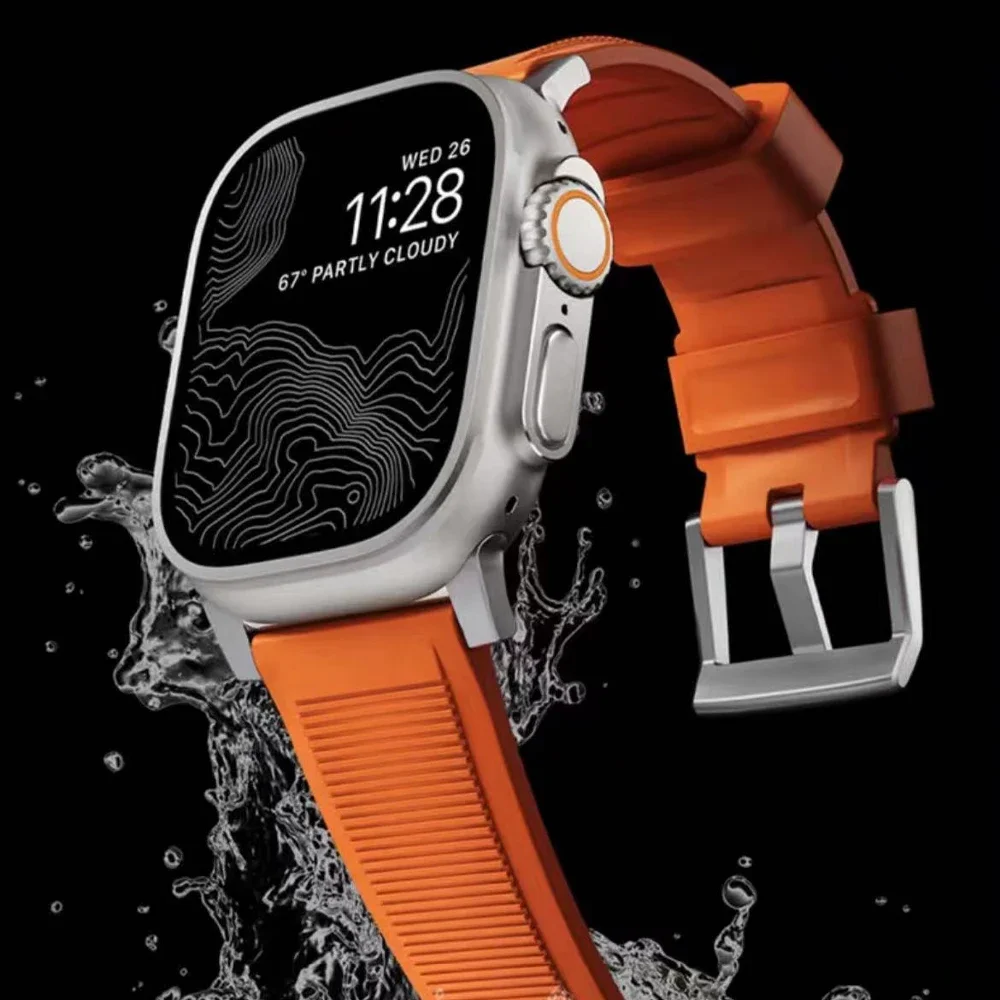 Sports Non Slip Silicone Band for Apple Watch Ultra 49mm Soft Rubber Strap Bracelet for IWatch Series 9 8 7 6 5 4 45mm 44mm 42mm
Sports Non Slip Silicone Band for Apple Watch Ultra 49mm Soft Rubber Strap Bracelet for IWatch Series 9 8 7 6 5 4 45mm 44mm 42mm
