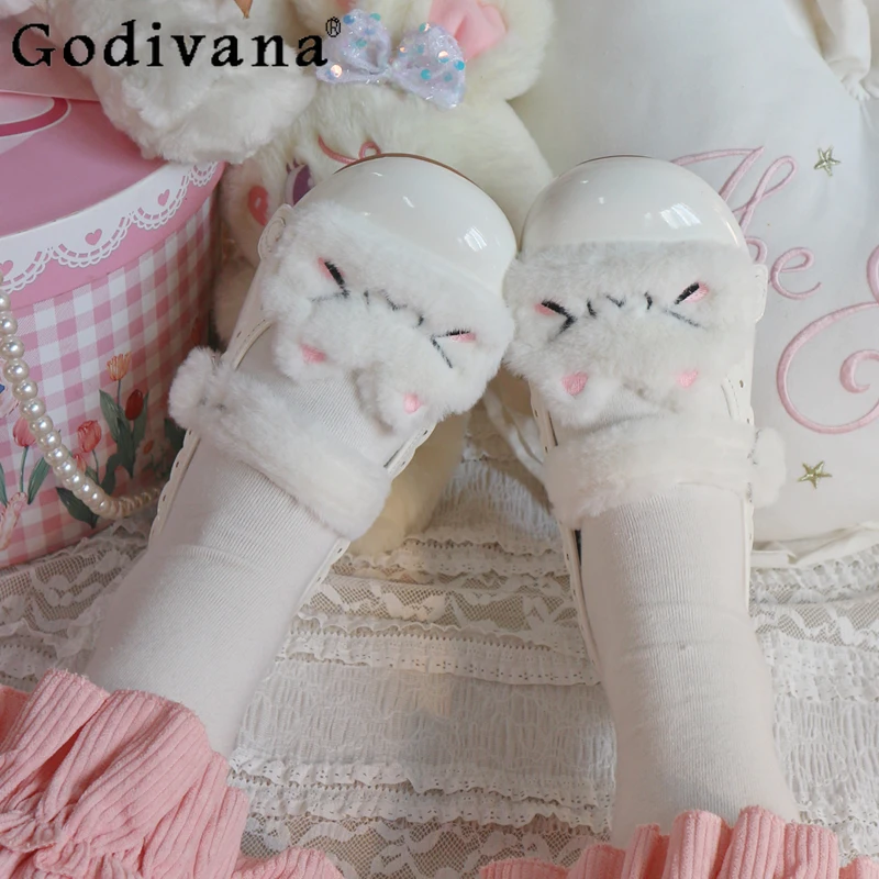 Sweet Doll Japanese Original Lo Shoes Cute Girl Soft Girl Round Head Flat Bottom Autumn Winter Warm Thickened Lolita Single Shoe
Sweet Doll Japanese Original Lo Shoes Cute Girl Soft Girl Round Head Flat Bottom Autumn Winter Warm Thickened Lolita Single Shoe