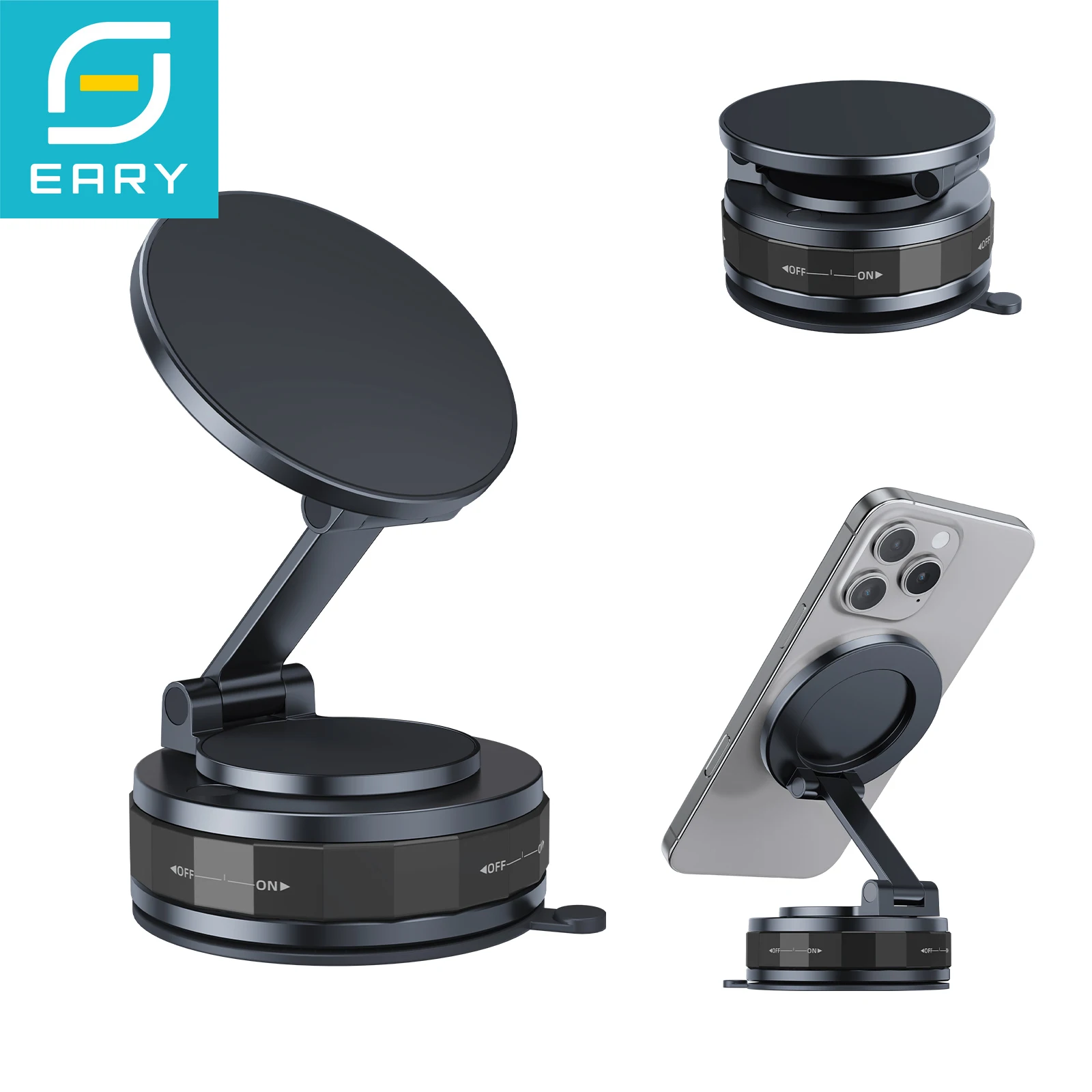 Eary Portable Magnetic Car Phone Holder Mount Foldable Stand 360° Rotate for Car Gym Mirror Smooth Surface for iPhone & Android
Eary Portable Magnetic Car Phone Holder Mount Foldable Stand 360° Rotate for Car Gym Mirror Smooth Surface for iPhone & Android
