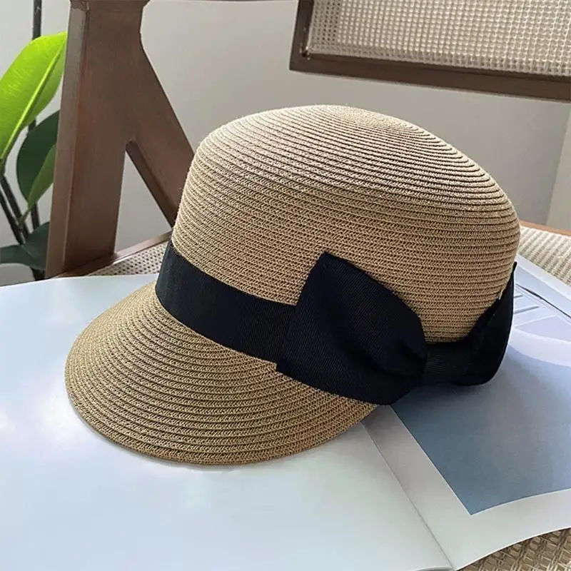 39BD Handmade Straw Hat Elegant Braided Belt Decorated Sun Hat for Women Party British Beach Hat Straw Lady Knitted Straw Hat
39BD Handmade Straw Hat Elegant Braided Belt Decorated Sun Hat for Women Party British Beach Hat Straw Lady Knitted Straw Hat