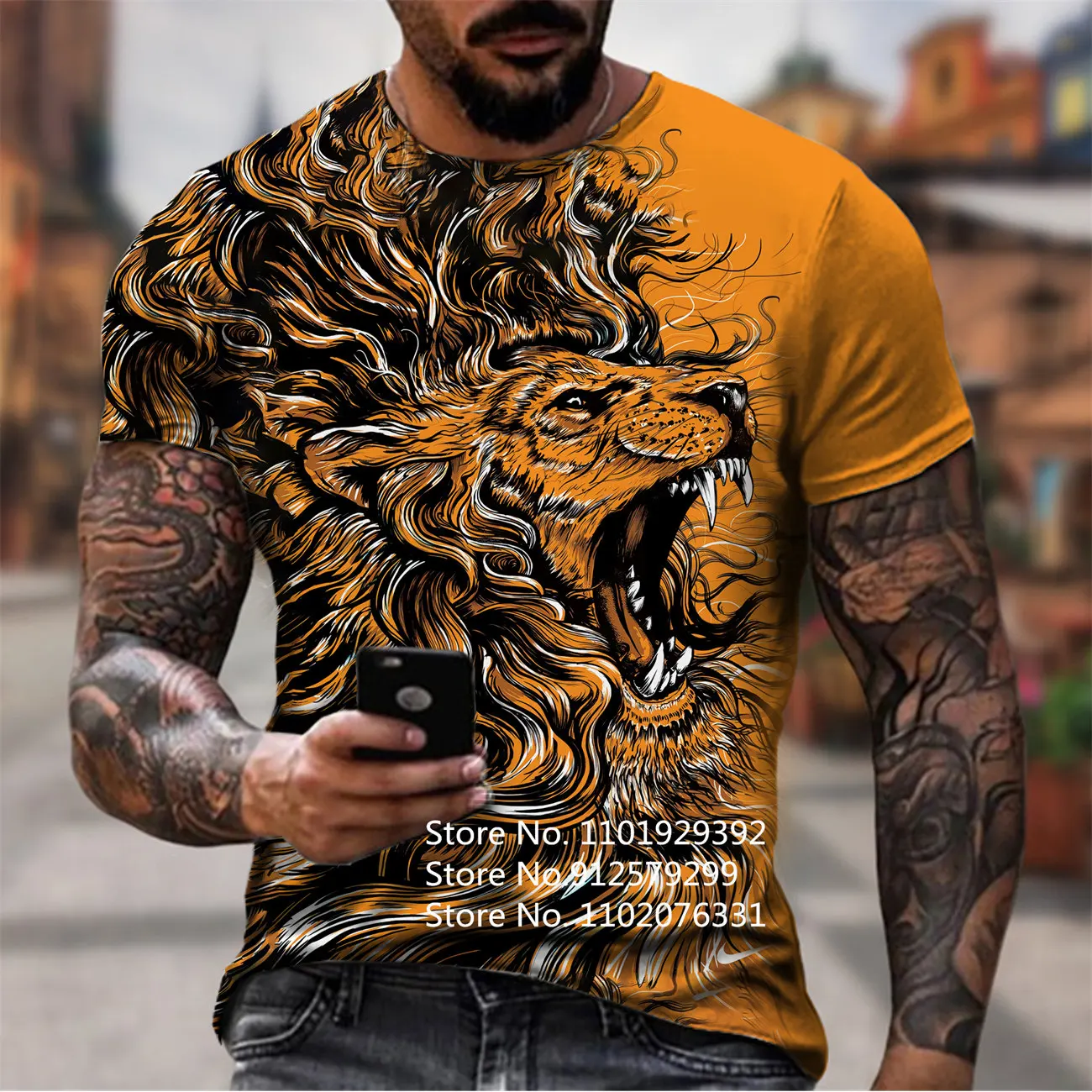 2023 New Men's T-Shirt Casual Cool 3D Lion Printed T Shirts for Men Short Sleeve Tee
2023 New Men's T-Shirt Casual Cool 3D Lion Printed T Shirts for Men Short Sleeve Tee
