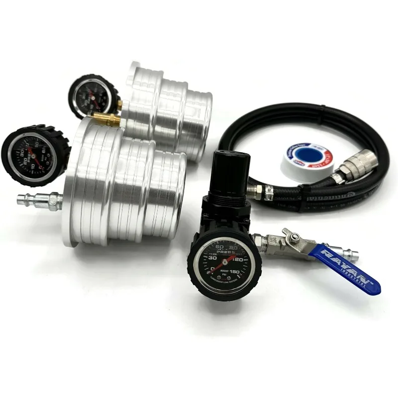 Тестеры утечек наддува — Оригинальный тестер утечки наддува CAC (4", 3,5", неакционный алюминий из твердого алюминия 6061, противоскользящие канавки и шарики — с/
Тестеры утечек наддува — Оригинальный тестер утечки наддува CAC (4", 3,5", неакционный алюминий из твердого алюминия 6061, противоскользящие канавки и шарики — с/