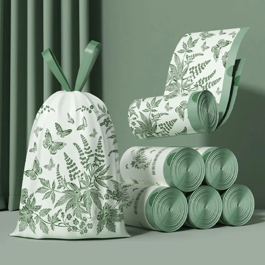 hand-held garbage bag 1 roll, 60pcs, thick mugwort fragrance garbage bag, tear free drawstring, automatic closure
hand-held garbage bag 1 roll, 60pcs, thick mugwort fragrance garbage bag, tear free drawstring, automatic closure