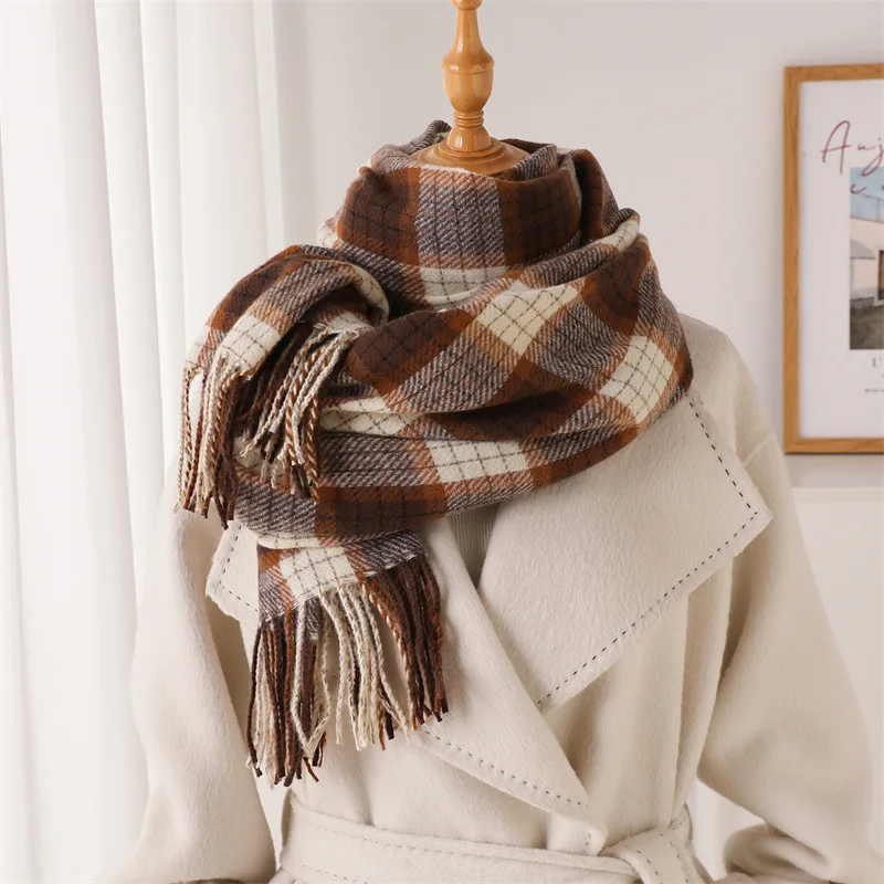 Fashion Scarf Cashmere Plaid Pashmina Shawl Tassels Hijab Bandana Handkerchief Headscarf Square Female Trendy Accessory
Fashion Scarf Cashmere Plaid Pashmina Shawl Tassels Hijab Bandana Handkerchief Headscarf Square Female Trendy Accessory