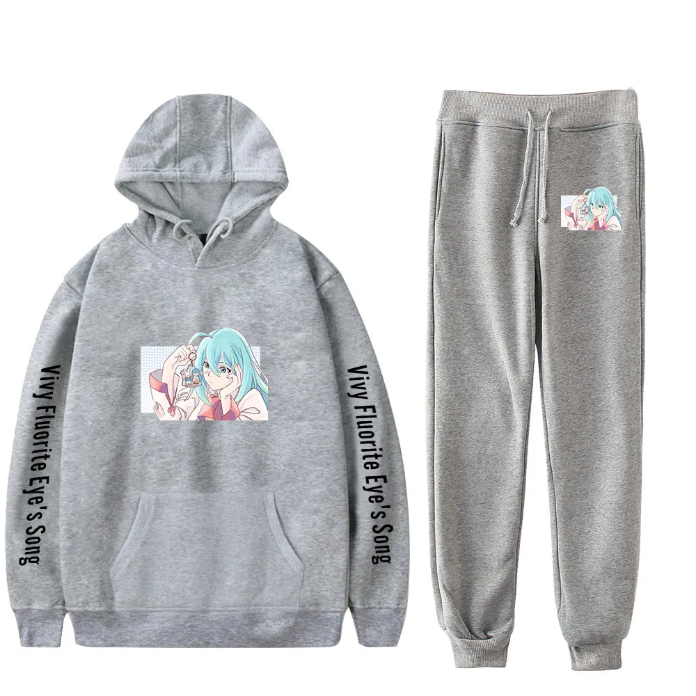 Новинка с героями мультфильмов, забавный свитшот с принтом флюоритовых глаз Vivy, спортивные штаны, толстовки + брюки, костюм для мальчиков и девочек, комплект из 2 предметов, одежда
Новинка с героями мультфильмов, забавный свитшот с принтом флюоритовых глаз Vivy, спортивные штаны, толстовки + брюки, костюм для мальчиков и девочек, комплект из 2 предметов, одежда