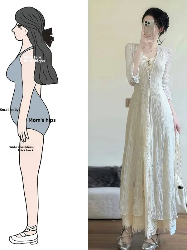 Spring Summer Trendy Lace Dress And Cardigan Two-Piece Set Elegant Lady Style Long Sleeve V-Neck Sweater And Skirt Ensemble
Spring Summer Trendy Lace Dress And Cardigan Two-Piece Set Elegant Lady Style Long Sleeve V-Neck Sweater And Skirt Ensemble