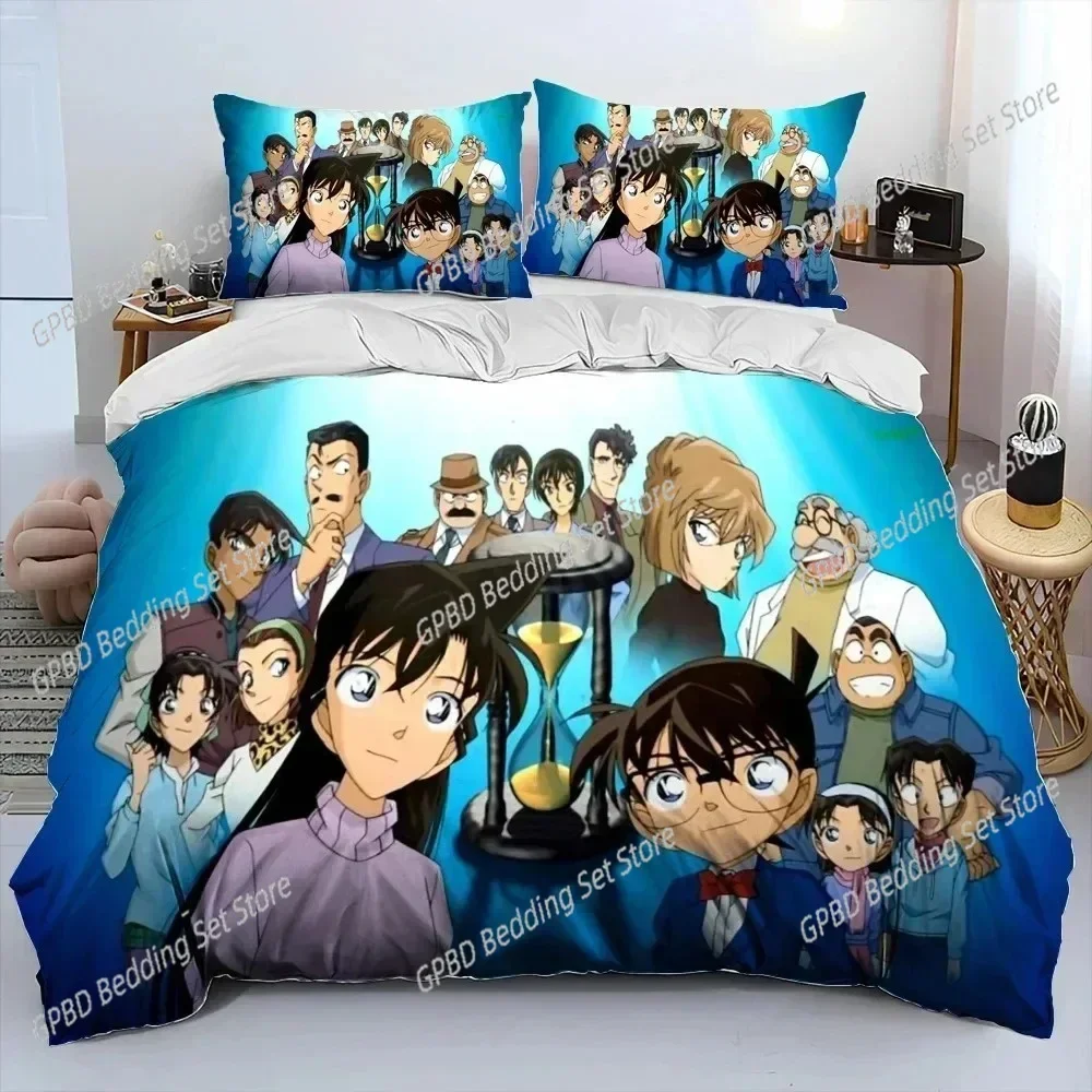 New Anime Detective Conan Cartoon Comfortable Duvet Quilt Cover Pillowcase Bedding Set Children Bedroom Decoration Home Textile
New Anime Detective Conan Cartoon Comfortable Duvet Quilt Cover Pillowcase Bedding Set Children Bedroom Decoration Home Textile