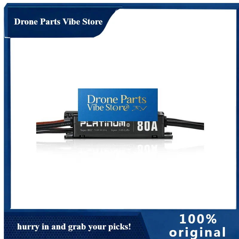 Drone Parts1pcs For HobbyWing Platinum V4 60A 80A 120A ESC 3S-6S For 450-480-500-550 Class Helicopter (Propeller: 325-360mm)
Drone Parts1pcs For HobbyWing Platinum V4 60A 80A 120A ESC 3S-6S For 450-480-500-550 Class Helicopter (Propeller: 325-360mm)