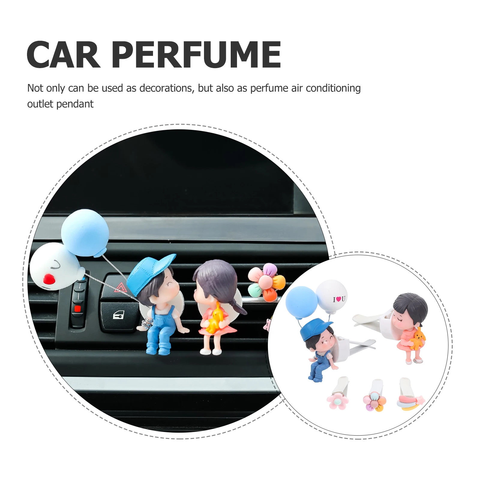 5pcs Couple Ornaments Car Vent Clips Air Freshener Dashboard Decorations PP Fragrance Lovers Car Interior Aroma Accessories
5pcs Couple Ornaments Car Vent Clips Air Freshener Dashboard Decorations PP Fragrance Lovers Car Interior Aroma Accessories