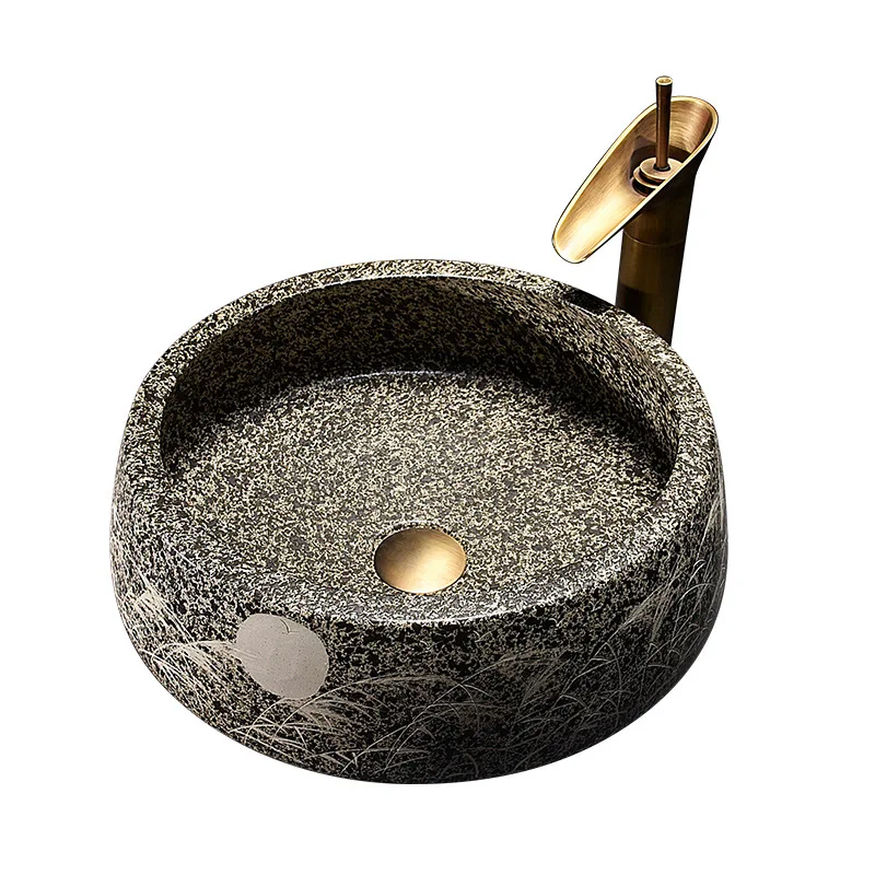 On-stage hand washing single basin household washbasin ceramic balcony bathroom Nordic style
On-stage hand washing single basin household washbasin ceramic balcony bathroom Nordic style