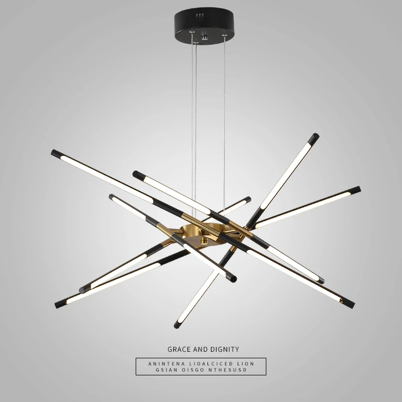 New Nordic LED Chandelier Lamp for Home Living Room Dining Kitchen Bedroom Modern Black Gold Loft Villa Hanging Lighting Fixture
New Nordic LED Chandelier Lamp for Home Living Room Dining Kitchen Bedroom Modern Black Gold Loft Villa Hanging Lighting Fixture