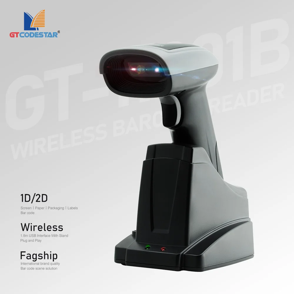 GTCODESTAR X-1901B Wireless Blue Tooth Qr Code Scanner USB Handheld 2D Barcode Scanner with Base
GTCODESTAR X-1901B Wireless Blue Tooth Qr Code Scanner USB Handheld 2D Barcode Scanner with Base