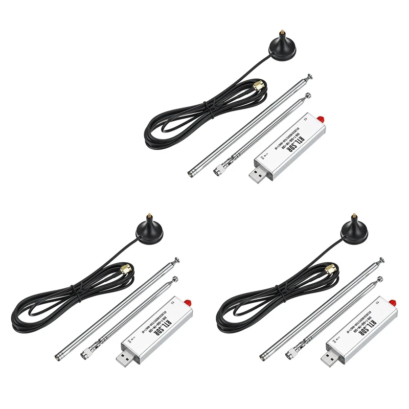 Тюнер 3X RTL-SDR R820T2 V3 RTL2832U + Телескопический антенный тюнер + основание антенны
Тюнер 3X RTL-SDR R820T2 V3 RTL2832U + Телескопический антенный тюнер + основание антенны