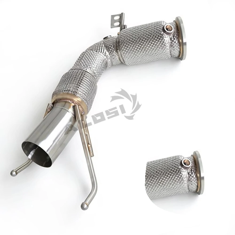 High performance Exhaust downpipe for BMW MINI 2.0T B48 F54 COUNTRYMAN COOPER S 2017-2019 stainless steel with insulation layer
High performance Exhaust downpipe for BMW MINI 2.0T B48 F54 COUNTRYMAN COOPER S 2017-2019 stainless steel with insulation layer