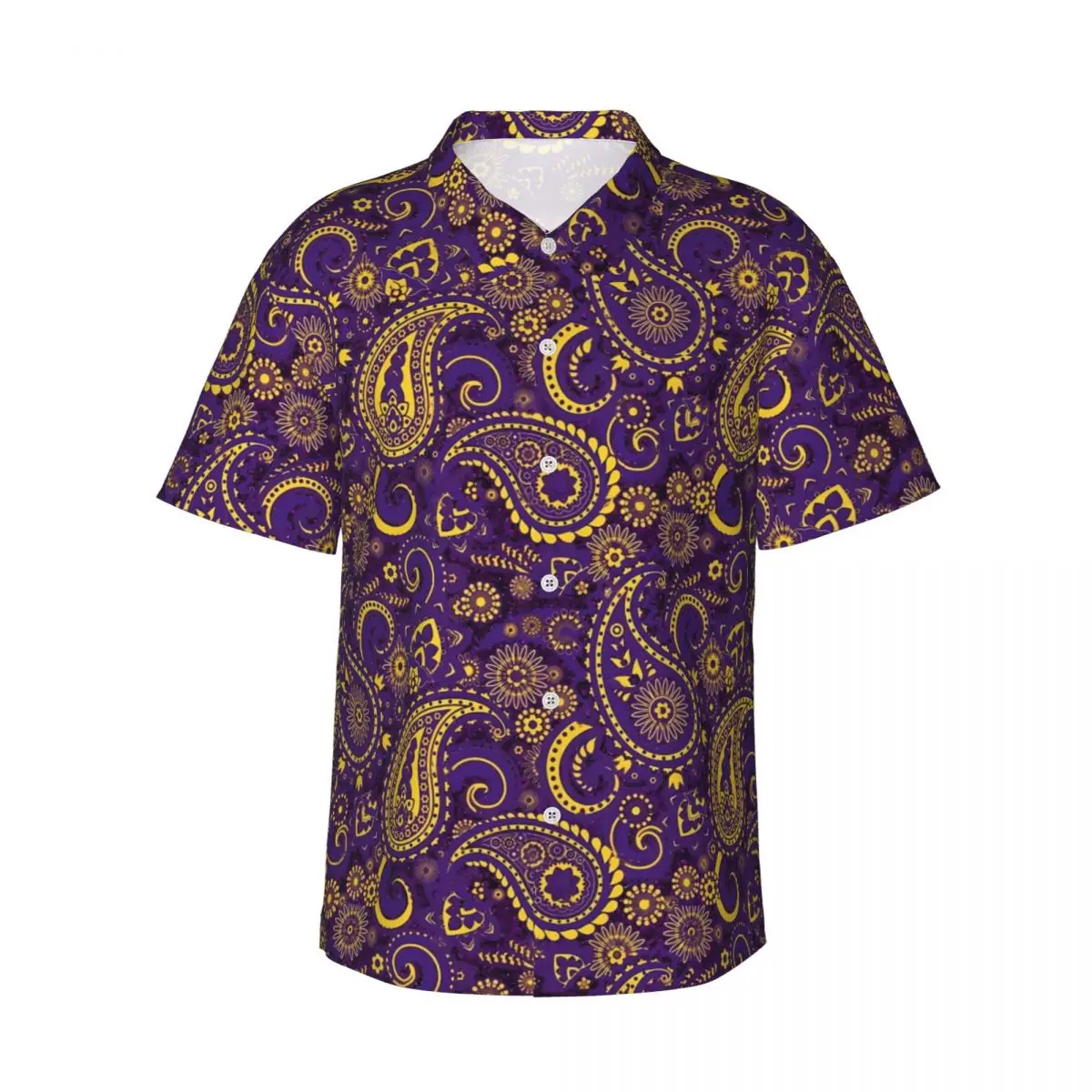 Golden Paisley Beach Shirt Purple Sparkle Hawaiian Casual Shirts Man Retro Blouses Short-Sleeve Y2K Street Design Tops
Golden Paisley Beach Shirt Purple Sparkle Hawaiian Casual Shirts Man Retro Blouses Short-Sleeve Y2K Street Design Tops