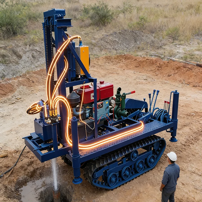 150m Water Well Drilling Rig Hydraulic Rotary Drilling Machine Portable Borehole Drill Equipment for Industrial Engineering
150m Water Well Drilling Rig Hydraulic Rotary Drilling Machine Portable Borehole Drill Equipment for Industrial Engineering